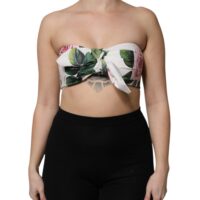 Dolce & Gabbana valge lillemustriga bustier-korsett top 9 Dolce & Gabbana valge lillemustriga bustier-korsett top