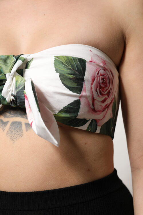 Dolce & Gabbana valge lillemustriga bustier-korsett top 5 Dolce & Gabbana valge lillemustriga bustier-korsett top