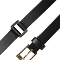 Dolce & Gabbana Must klassikaline vöö kuldse logopandlaga 13 Dolce & Gabbana Must klassikaline vöö kuldse logopandlaga