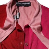 Dolce & Gabbana roosa lühikeste varrukatega pluus Ascot-kraega