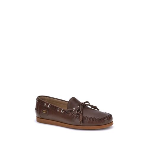 Valentino Garavani pruunid jalga libistatavad loaferid Palm Avenue Boat