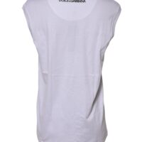 Dolce & Gabbana Valge varrukateta maika 8 Dolce & Gabbana Valge varrukateta maika