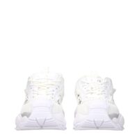 Versace White Leather Athletic Sneakers