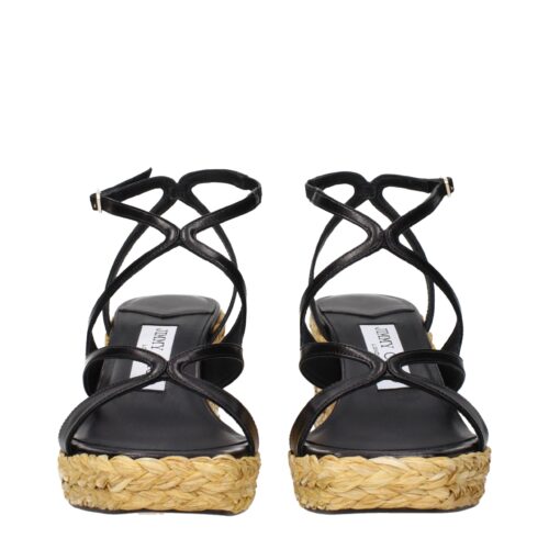 Jimmy Choo mustad kiilkontsaga sandaalid