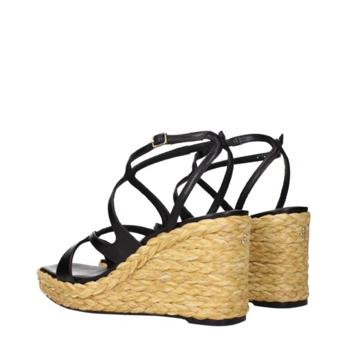 Jimmy Choo mustad kiilkontsaga sandaalid