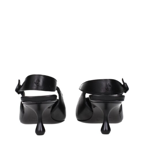 Jimmy Choo Mustad lamedad sandaalid
