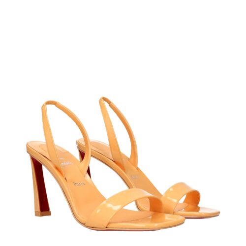 Christian Louboutin oranžid stiletto-kontsaga sandaalid