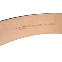 Dolce & Gabbana Pruun klassikaline ovaalse metallpandlaga vöö 10 Dolce & Gabbana Pruun klassikaline ovaalse metallpandlaga vöö