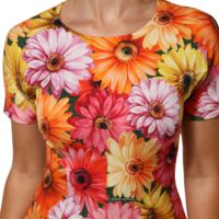 Dolce & Gabbana mitmevärviline lillemustriga midikleit