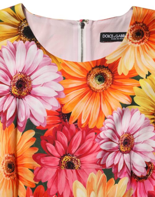 Dolce & Gabbana mitmevärviline lillemustriga midikleit