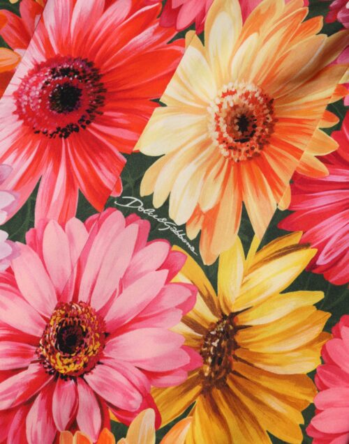 Dolce & Gabbana mitmevärviline lillemustriga midikleit