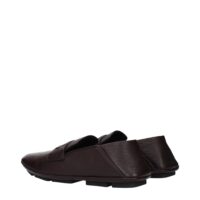 Dolce & Gabbana Brown Leather Slip-On Loafers