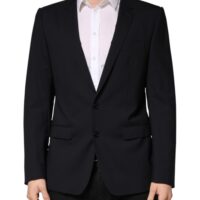 Dolce & Gabbana must üherealine 2-nööbine pintsak