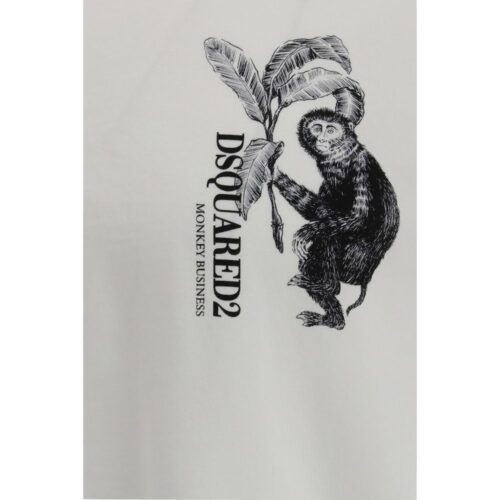 Dsquared² valge T-särk Monkey Business
