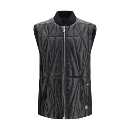 Moncler x Rick Owens must varrukateta jakk Geocamo Flight Vest