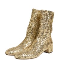 Dolce & Gabbana kuldsed lühikesed saapad