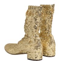 Dolce & Gabbana kuldsed lühikesed saapad