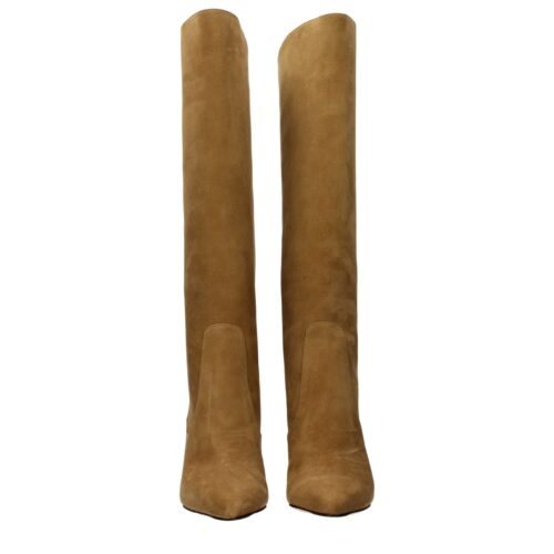 Jimmy Choo pruunid kontsaga saapad