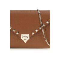Valentino Garavani pruun rahakott Rockstud 8 Valentino Garavani pruun rahakott Rockstud