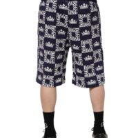 Dolce & Gabbana sinised bermuuda lühikesed püksid DG Logo Print 9 Dolce & Gabbana sinised bermuuda lühikesed püksid DG Logo Print