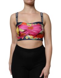 Dolce & Gabbana mitmevärviline lühike korsett-top