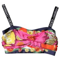 Dolce & Gabbana mitmevärviline lühike korsett-top 10 Dolce & Gabbana mitmevärviline lühike korsett-top