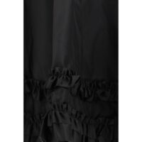 Ganni must miniseelik Duchesse Mini Frill