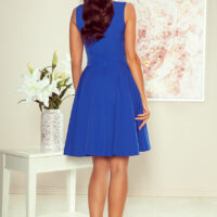 Numoco kuninglikult sinine alt laienev kleit 114-12