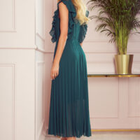 Numoco pudeliroheline plisseeritud kleit EMILY 315-1