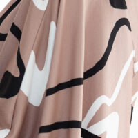 Numoco beež varrukateta kleit Batwing