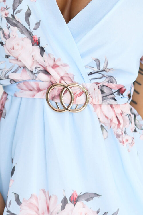 Numoco helesinine roosimustriga kleit Patrizia