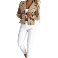 Numoco Beež pikkade varrukatega jakk lukkudega 18 Numoco Beež pikkade varrukatega jakk lukkudega