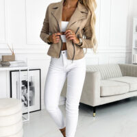 Numoco Beež pikkade varrukatega jakk lukkudega 13 Numoco Beež pikkade varrukatega jakk lukkudega