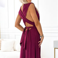 Numoco bordoopunane sädelev pikk kleit 509-3 13 Numoco bordoopunane sädelev pikk kleit 509-3