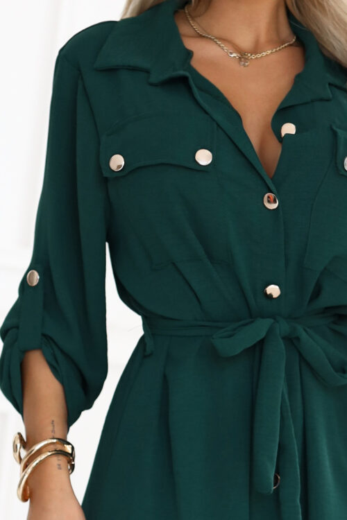 Numoco Basic roheline midipikkuses särkkleit 531-7 6 Numoco Basic roheline midipikkuses särkkleit 531-7