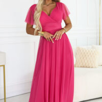 Numoco Basic vaarikaserbeti tooni pikk kleit NASTIA