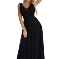 Numoco Basic must pikk õhtukleit 637-2 16 Numoco Basic must pikk õhtukleit 637-2