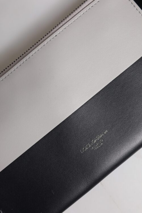 Dolce & Gabbana must-valge üleõlakott reljeefse logoga 7 Dolce & Gabbana must-valge üleõlakott reljeefse logoga