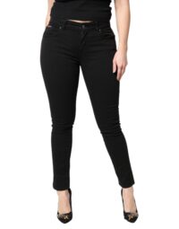 Dolce & Gabbana Mustad keskmise värvliga kitsad teksad