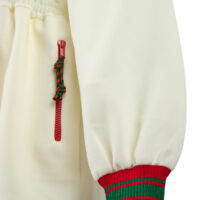 Gucci Kreemvalge kapuutsiga dressikomplekt Logo