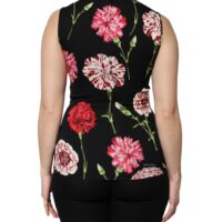 Dolce & Gabbana must lillemustriga varrukateta topp 12 Dolce & Gabbana must lillemustriga varrukateta topp