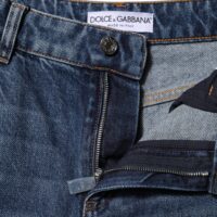 Dolce & Gabbana sinised laialõikelised kulutatud teksapüksid