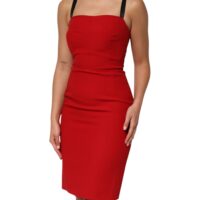 Dolce & Gabbana Punane ümber lõikega kleit