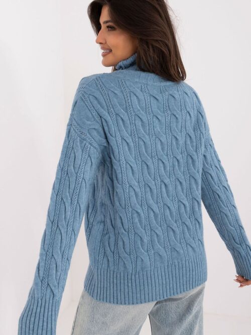 Turtleneck mustriga kõrge kaelusega kampsun 199443 3 Turtleneck mustriga kõrge kaelusega kampsun 199443