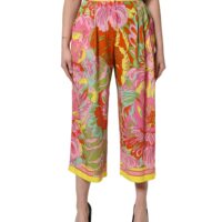 Dolce & Gabbana lillemustrilised püksid