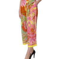 Dolce & Gabbana lillemustrilised püksid