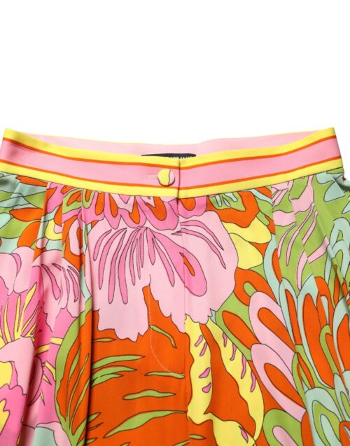 Dolce & Gabbana lillemustrilised püksid